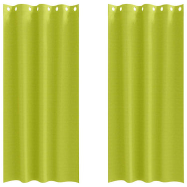 Vidaxl zwart-out gordijnen met ringen 2 pcs groen 245 x 140 cm