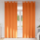 Vidaxl zwart-out gordijnen met ringen 2 pcs feloranje 225 x 140 cm