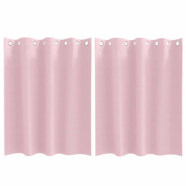 Vidaxl zwart-out gordijnen met ringen 2 pcs babyroze 140 x 140 cm