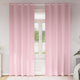 Vidaxl zwart-out gordijnen met ringen 2 pcs babyroze 260 x 140 cm