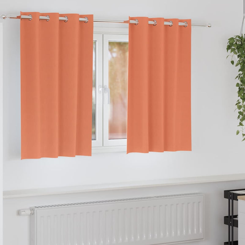 Load image into Gallery viewer, Vidaxl zwart-out gordijnen met ringen 2 pcs terracotta 140 x 140 cm
