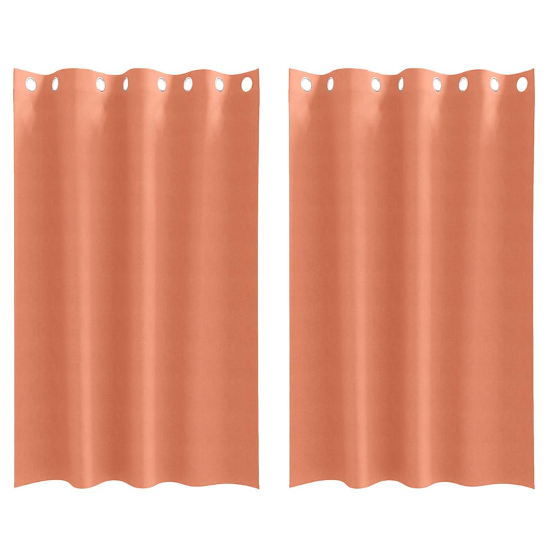 Load image into Gallery viewer, Vidaxl zwart-out gordijnen met ringen 2 pcs terracotta 175 x 140 cm
