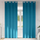 Vidaxl zwart-out gordijnen met ringen 2 pcs turquoise 260 x 140 cm