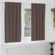 Vidaxl zwart-out gordijnen met ringen 2 pcs donkerbruin 175 x 140 cm