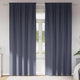 Vidaxl zwart-out gordijnen met ringen 2 pcs antraciet 260 x 140 cm
