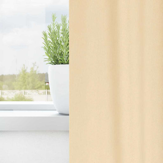 Vidaxl zwart-out gordijnen met ringen 2 pcs crème 225 x 140 cm