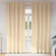 Vidaxl zwart-out gordijnen met ringen 2 pcs crème 225 x 140 cm