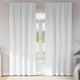 Vidaxl zwart-out gordijnen met ringen 2 pcs puur wit 245 x 140 cm