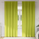 Vidaxl zwart-out gordijnen met ringen 2 pcs groen 225 x 140 cm