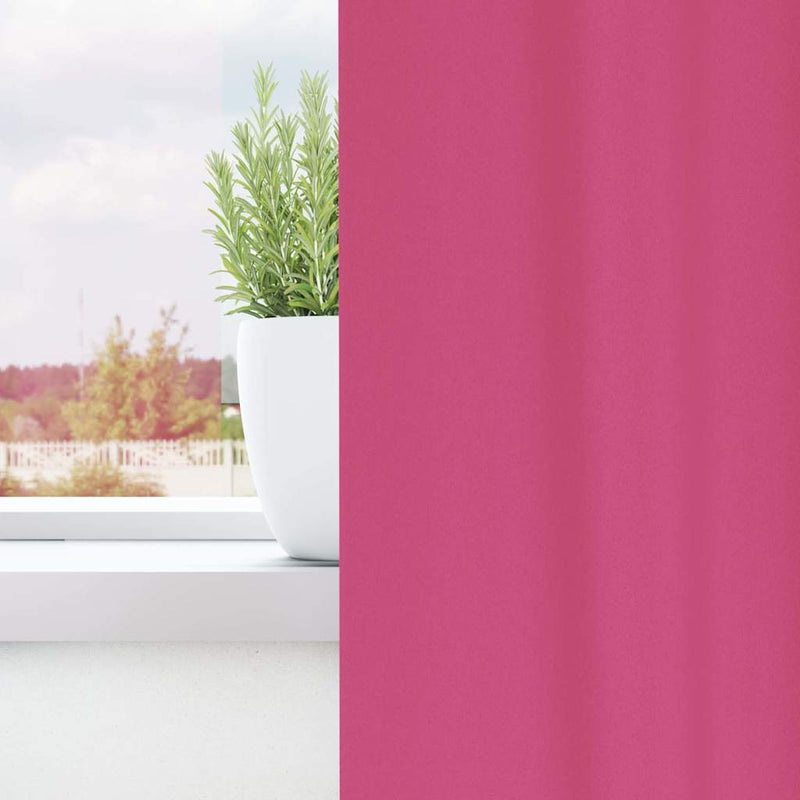 Load image into Gallery viewer, Vidaxl zwart-out gordijnen met ringen 2 pcs felroze 175 x 140 cm

