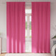 Vidaxl zwart-out gordijnen met ringen 2 pcs felroze 225 x 140 cm