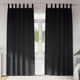Vidaxl zwart-out gordijnen met ringen 2 pcs zwart 245 x 140 cm
