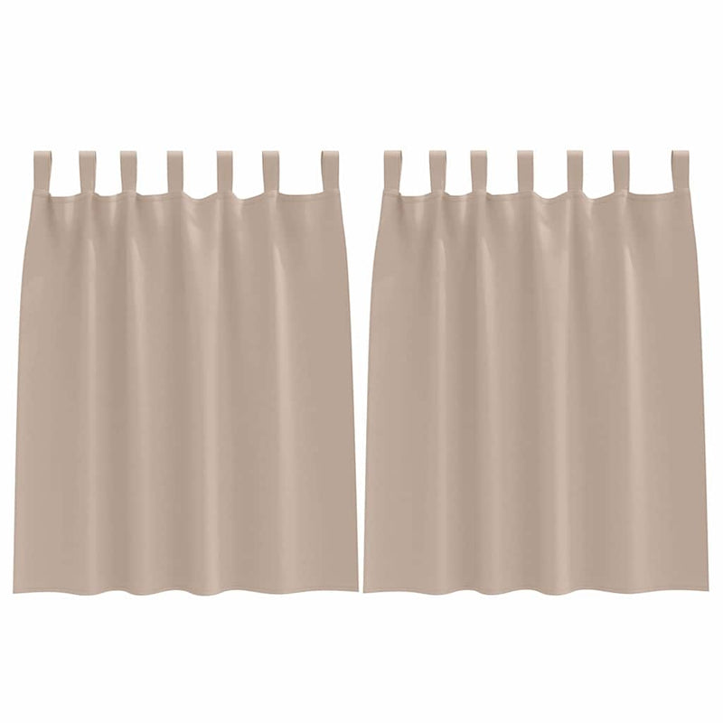 Load image into Gallery viewer, Vidaxl zwart-out gordijnen met ringen 2 pcs taupe 140 x 140 cm
