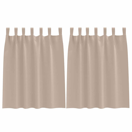 Vidaxl zwart-out gordijnen met ringen 2 pcs taupe 140 x 140 cm