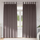 Vidaxl zwart-out gordijnen met ringen 2 pcs donkerbruin 245 x 140 cm