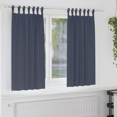 Vidaxl zwart-out gordijnen met ringen 2 pcs antraciet 175 x 140 cm