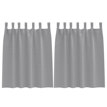 Vidaxl zwart-out gordijnen met ringen 2 pcs lichtgrijs 140 x 140 cm