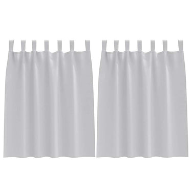 Vidaxl zwart-out gordijnen met ringen 2 pcs lichtgrijs 140 x 140 cm