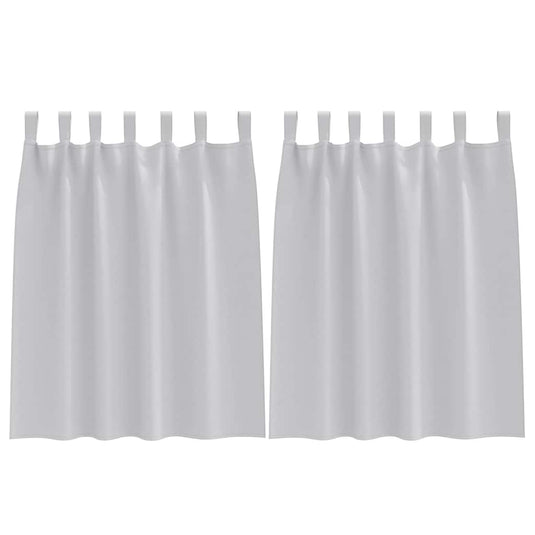 Vidaxl zwart-out gordijnen met ringen 2 pcs lichtgrijs 140 x 140 cm