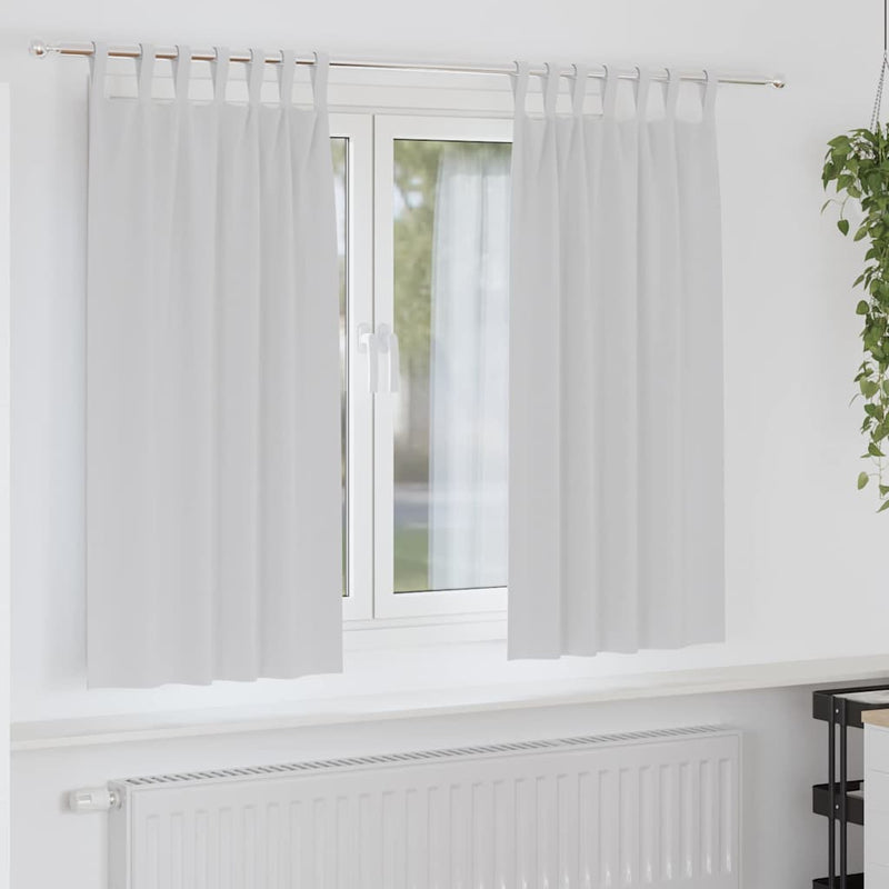 Load image into Gallery viewer, Vidaxl zwart-out gordijnen met ringen 2 pcs bleekgrijs 175 x 140 cm

