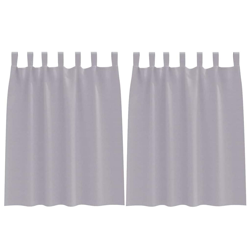 Load image into Gallery viewer, Vidaxl zwart-out gordijnen met ringen 2 pcs metaalgrijs 140 x 140 cm
