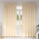 Vidaxl zwart-out gordijnen met ringen 2 pcs crème 225 x 140 cm