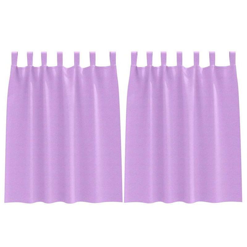 Load image into Gallery viewer, Vidaxl zwart-out gordijnen met ringen 2 pcs paars 140 x 140 cm
