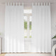 Vidaxl zwart-out gordijnen met ringen 2 pcs puur wit 225 x 140 cm
