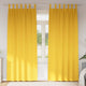 Vidaxl zwart-out gordijnen met ringen 2 pcs mosterdgeel 245 x 140 cm