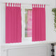 Vidaxl zwart-out gordijnen met ringen 2 pcs felroze 175 x 140 cm