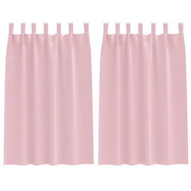 Vidaxl zwart-out gordijnen met ringen 2 pcs babyroze 175 x 140 cm