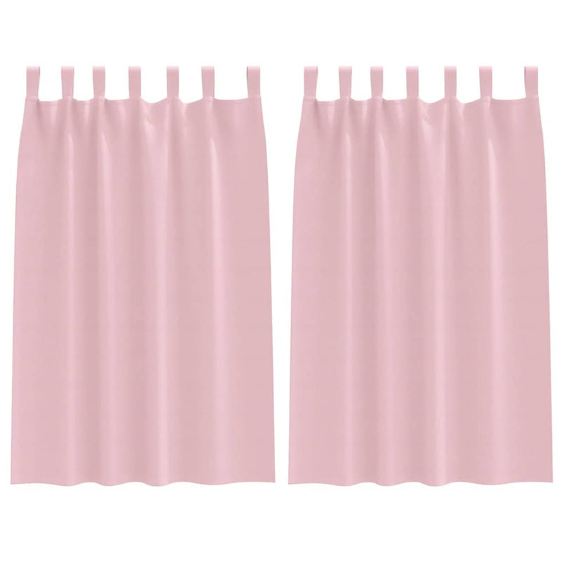 Load image into Gallery viewer, Vidaxl zwart-out gordijnen met ringen 2 pcs babyroze 175 x 140 cm
