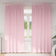 Vidaxl zwart-out gordijnen met ringen 2 pcs babyroze 260 x 140 cm