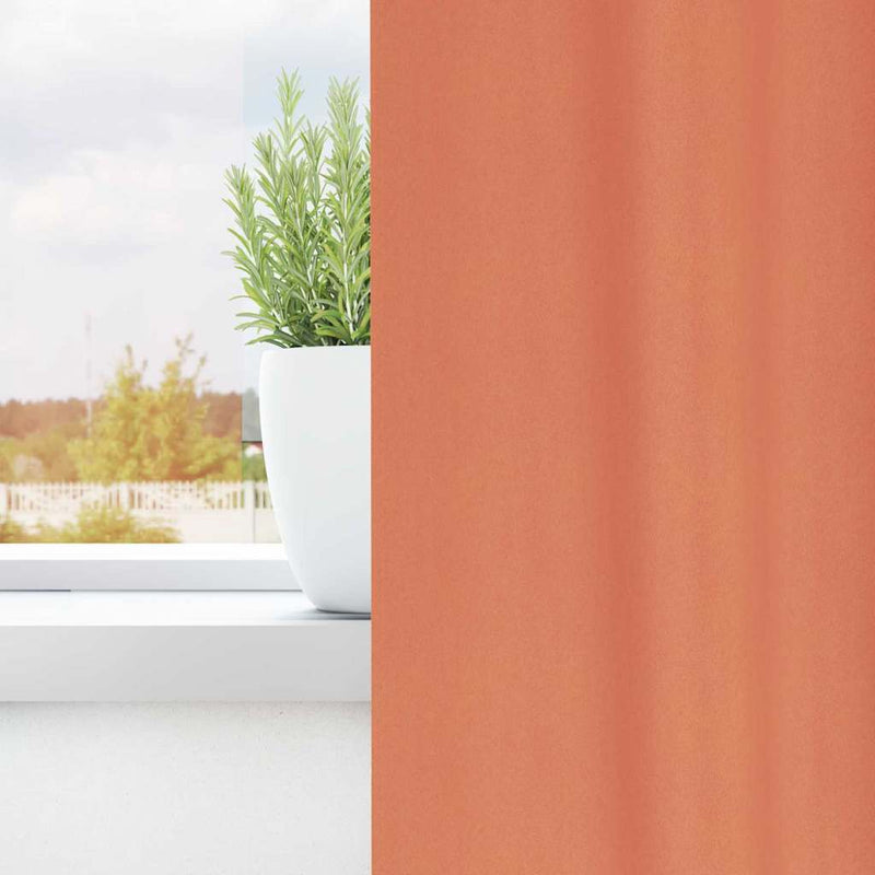Load image into Gallery viewer, Vidaxl zwart-out gordijnen met ringen 2 pcs terracotta 140 x 140 cm
