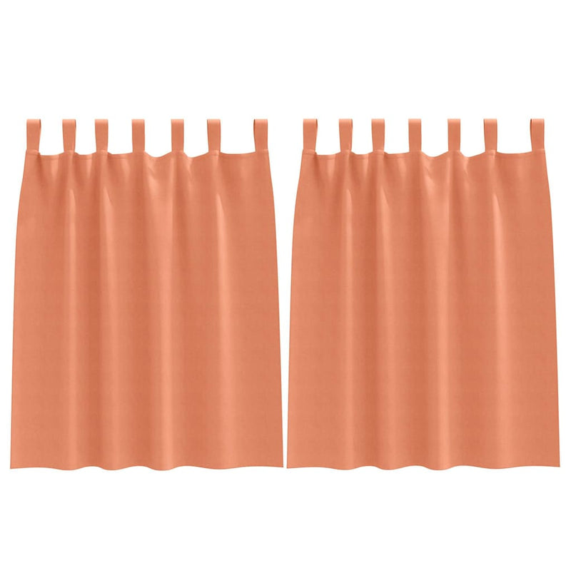 Load image into Gallery viewer, Vidaxl zwart-out gordijnen met ringen 2 pcs terracotta 140 x 140 cm

