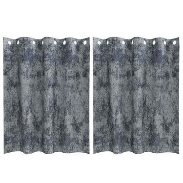 Vidaxl velvet gordijnen 2 pcs zilvergrijs 140 x 140 cm fluweel