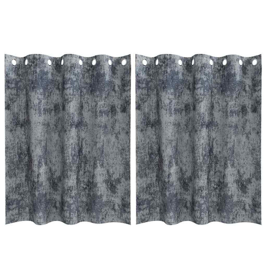 Vidaxl velvet gordijnen 2 pcs zilvergrijs 140 x 140 cm fluweel