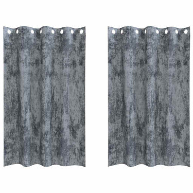 Vidaxl velvet gordijnen 2 pcs zilvergrijs 175 x 140 cm fluweel