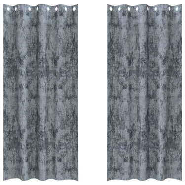 Vidaxl velvet gordijnen 2 pcs zilvergrijs 245 x 140 cm fluweel