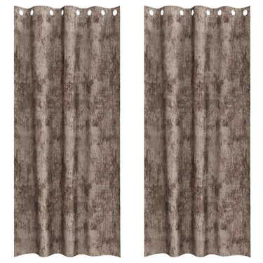Vidaxl velvet gordijnen 2 pcs cappuccino 225 x 140 cm fluweel