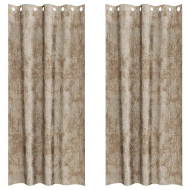 Vidaxl velvet gordijnen 2 pcs champagne 245 x 140 cm fluweel