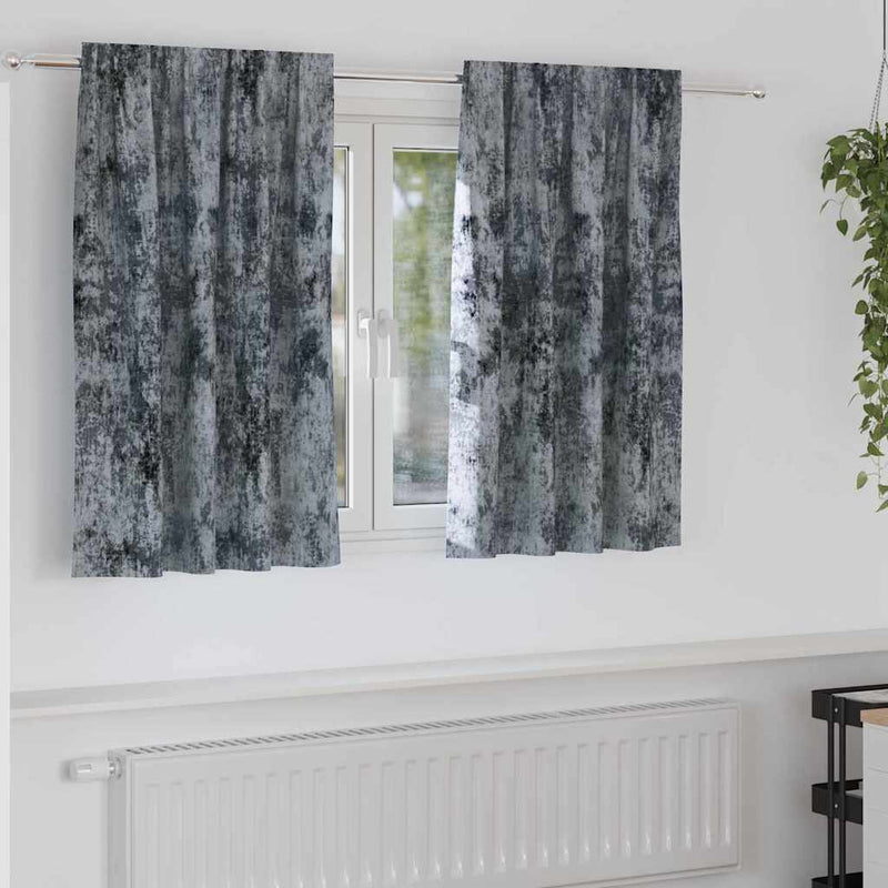 Load image into Gallery viewer, Vidaxl velvet gordijnen 2 pcs zilvergrijs 140 x 140 cm fluweel
