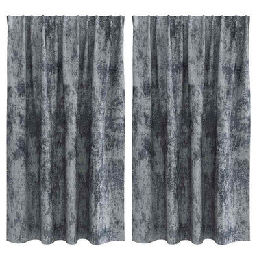 Vidaxl velvet gordijnen 2 pcs zilvergrijs 140 x 140 cm fluweel