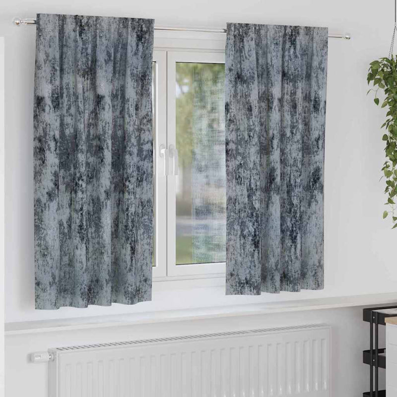 Load image into Gallery viewer, Vidaxl velvet gordijnen 2 pcs zilvergrijs 175 x 140 cm fluweel
