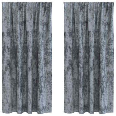Vidaxl velvet gordijnen 2 pcs zilvergrijs 175 x 140 cm fluweel