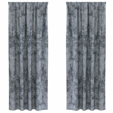 Vidaxl velvet gordijnen 2 pcs zilvergrijs 225 x 140 cm fluweel