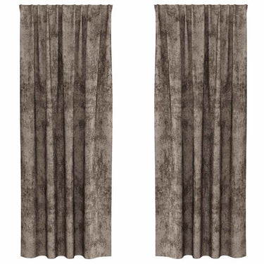 Vidaxl velvet gordijnen 2 pcs cappuccino 225 x 140 cm fluweel