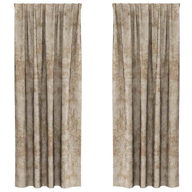 Vidaxl velvet gordijnen 2 pcs champagne 260 x 140 cm fluweel