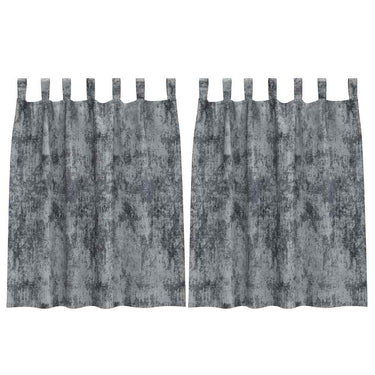 Vidaxl velvet gordijnen 2 pcs zilvergrijs 140 x 140 cm fluweel
