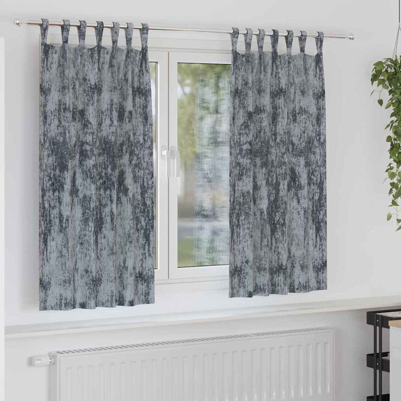Load image into Gallery viewer, Vidaxl velvet gordijnen 2 pcs zilvergrijs 175 x 140 cm fluweel
